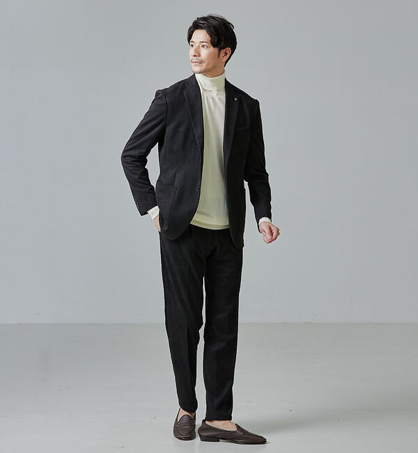ABAHOUSE「【シルクの様な光沢】カシミヤ　タートルネック ニット」|ニット・セーター|