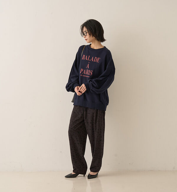 Rouge vif「裏毛ロゴタックスリーブスウェット」|スウェット・ジャージ|