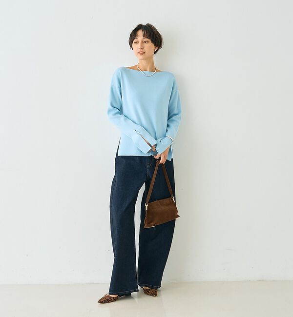 Rouge vif「スムーススリット ニットプルオーバー」|ニット・セーター|