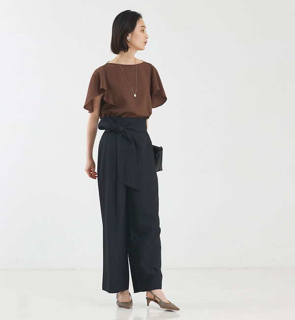 qualite「ライトリネンラップパンツ」|その他|
