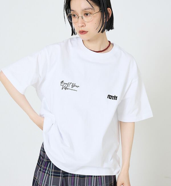 NOMINE「オリジナル 刺繍/プリントロゴ Tシャツ」|Tシャツ・カットソー|ホワイト系その他1