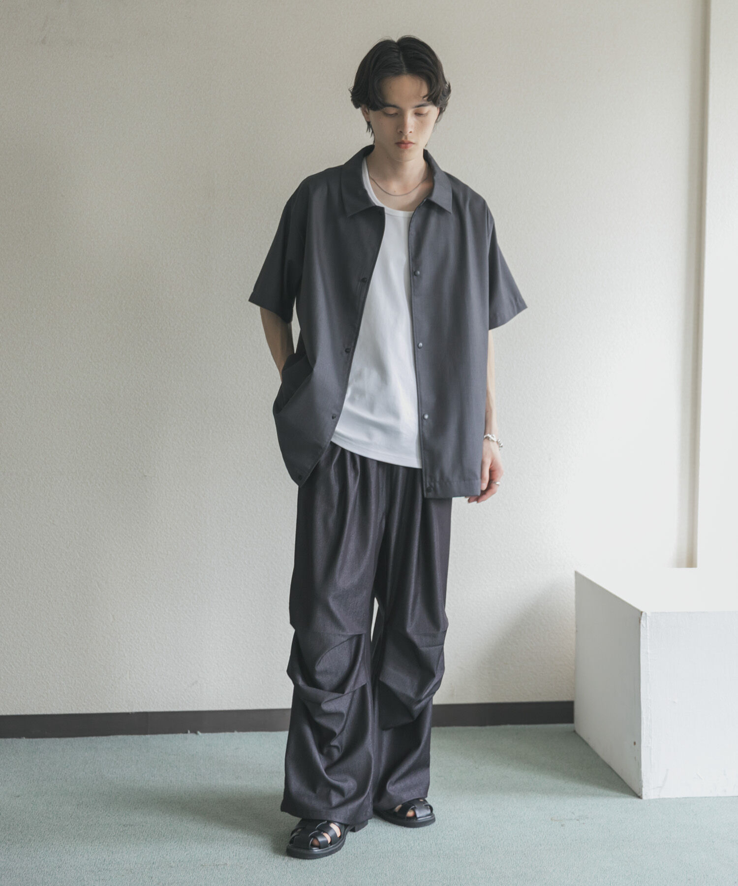 SENSE OF PLACE by URBAN RESEARCH「シャンブレーパラシュートイージーパンツ」|その他|