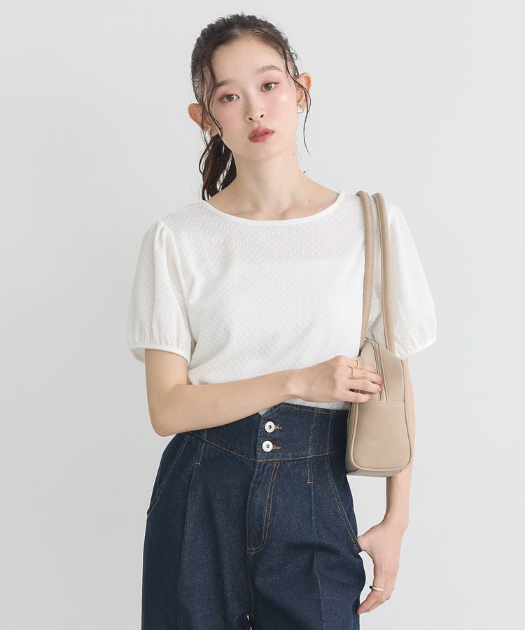 earth music&ecology「マルチウェイ配色リボンカットプルオーバー」|Tシャツ・カットソー|