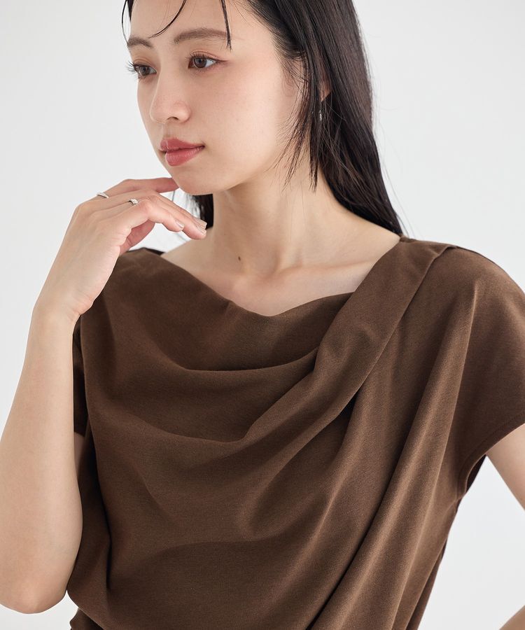 earth music&ecology「フレンチスリーフドレーププルオーバー」|Tシャツ・カットソー|