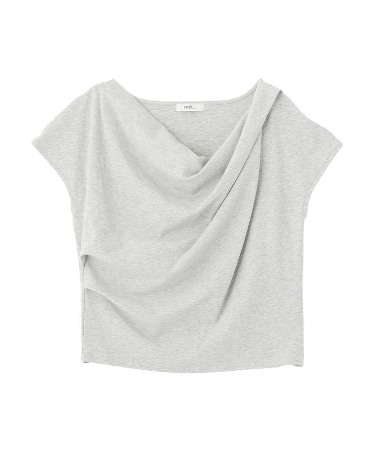 earth music&ecology「フレンチスリーフドレーププルオーバー」|Tシャツ・カットソー|Gray Mixture