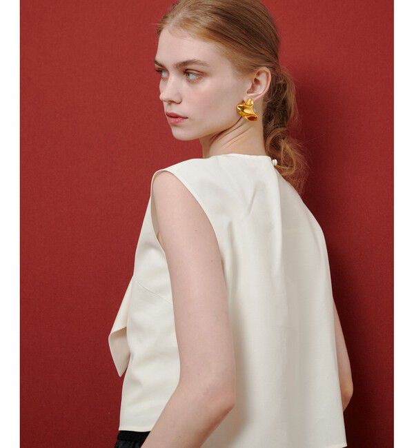LOULOU WILLOUGHBY「【LOULOU WILLOUGHBY】サテンリボンブラウス」|シャツ・ブラウス|