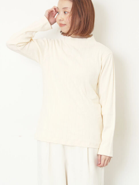 Samansa Mos2「パターンメッシュタートルインナー」|Tシャツ・カットソー|キナリ