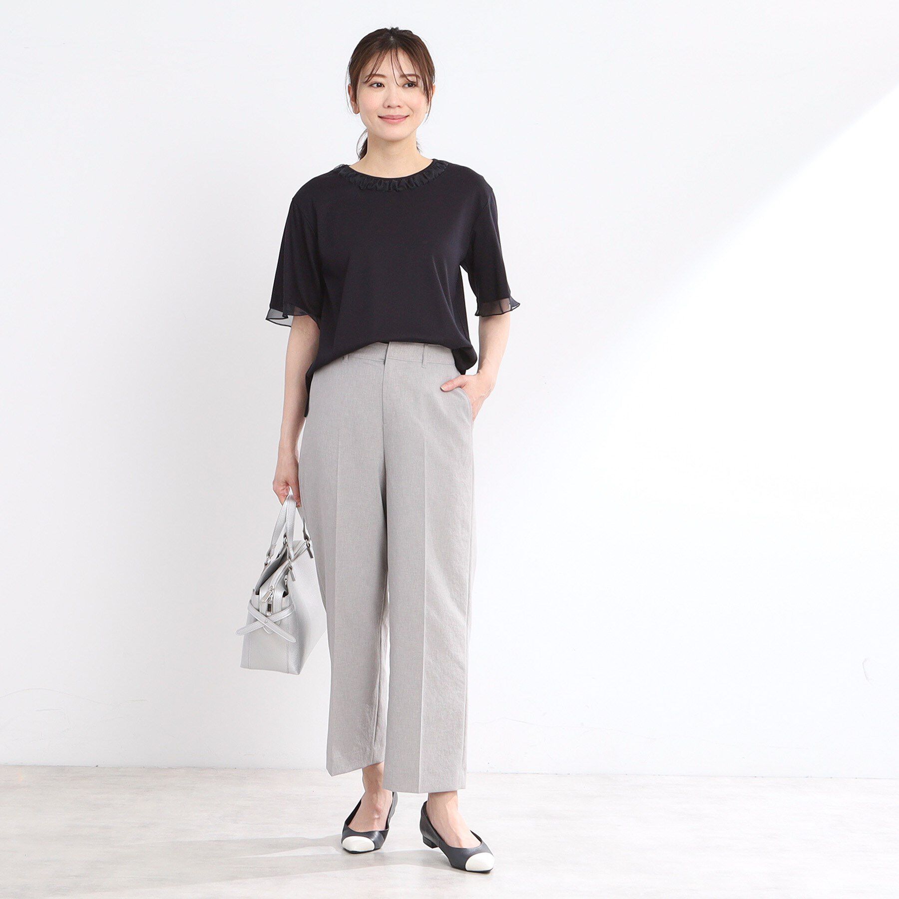 Reflect「【洗える】キレイめジャージプルオーバー」|Tシャツ・カットソー|