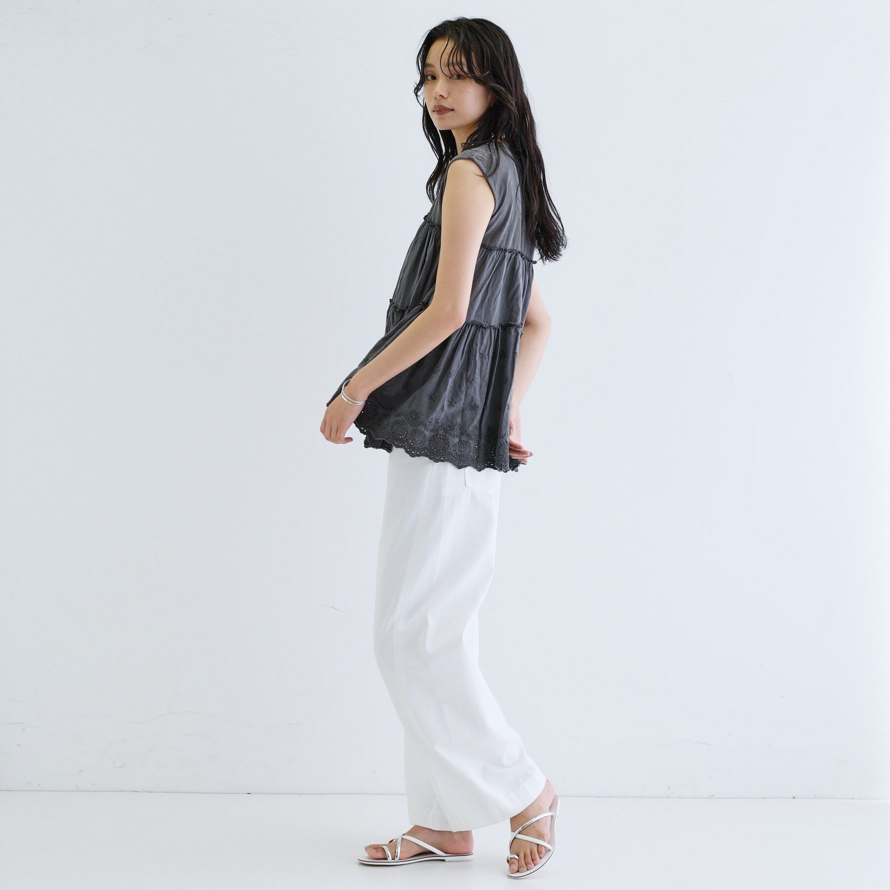 GALLEST「ピグメントダイノースリーブカットソー」|Tシャツ・カットソー|