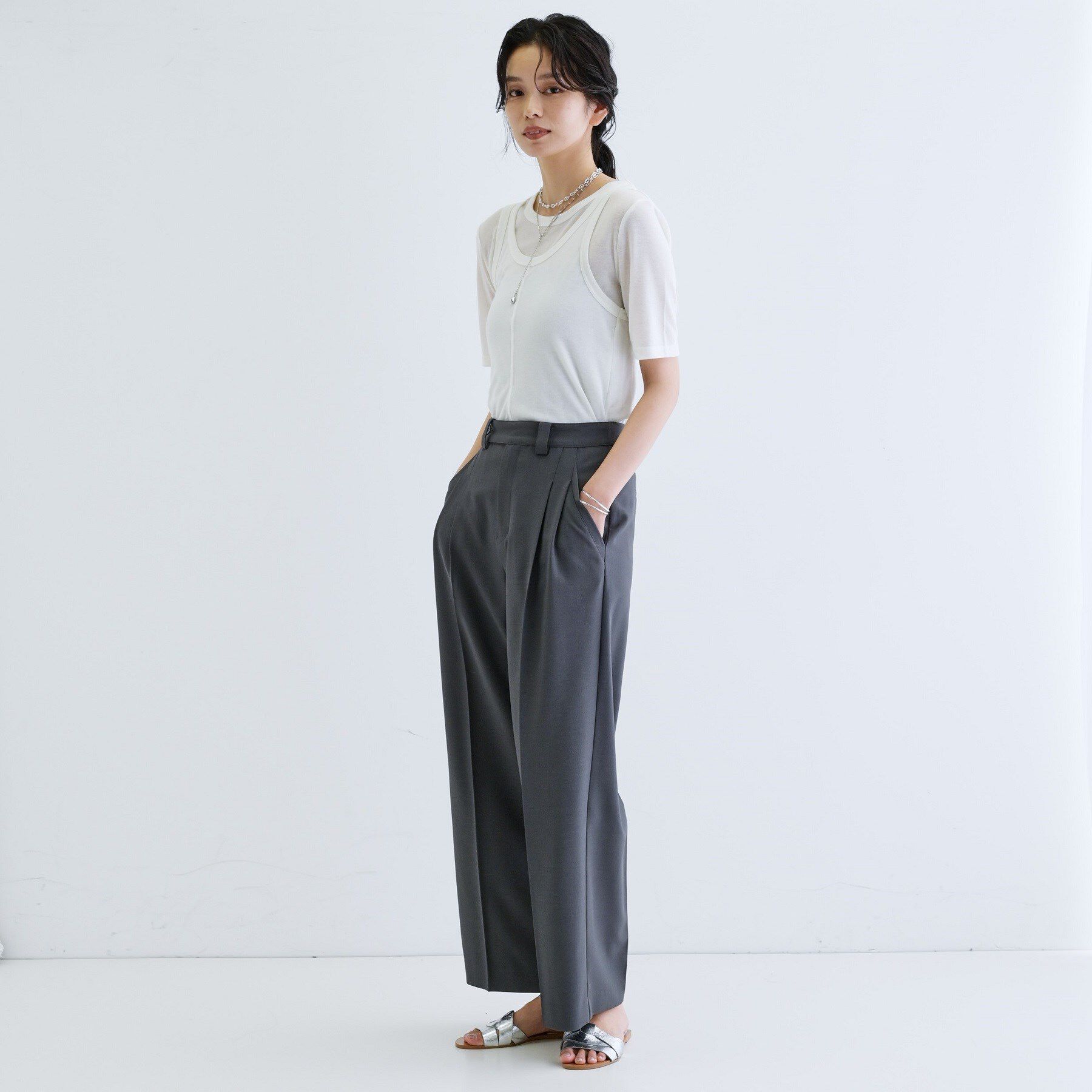 GALLEST「タンクセットテレコTシャツ」|Tシャツ・カットソー|