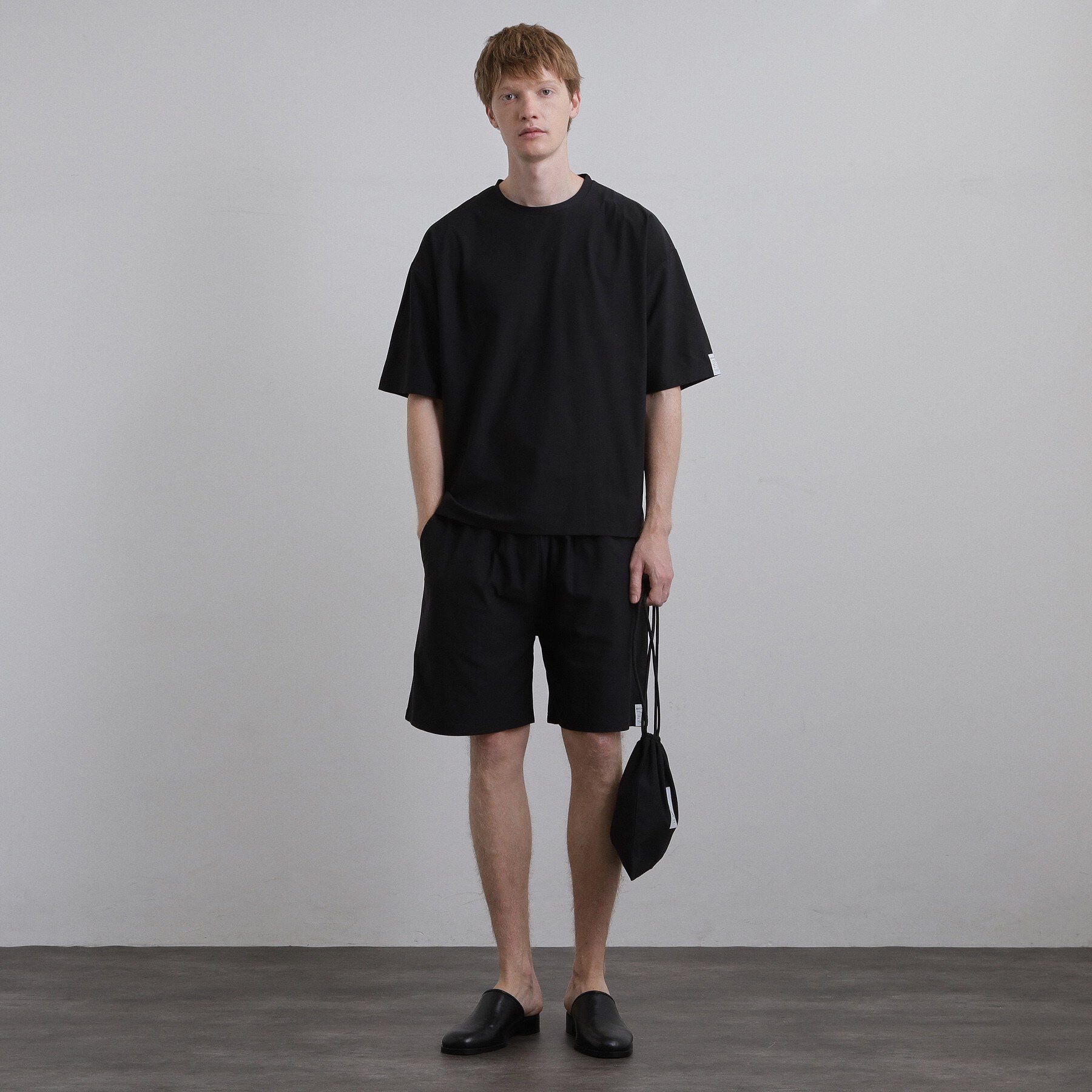tk.TAKEO KIKUCHI「【3点セット】Tシャツ＆ショーツパッカブルセット」|Tシャツ・カットソー|ブラック(019)