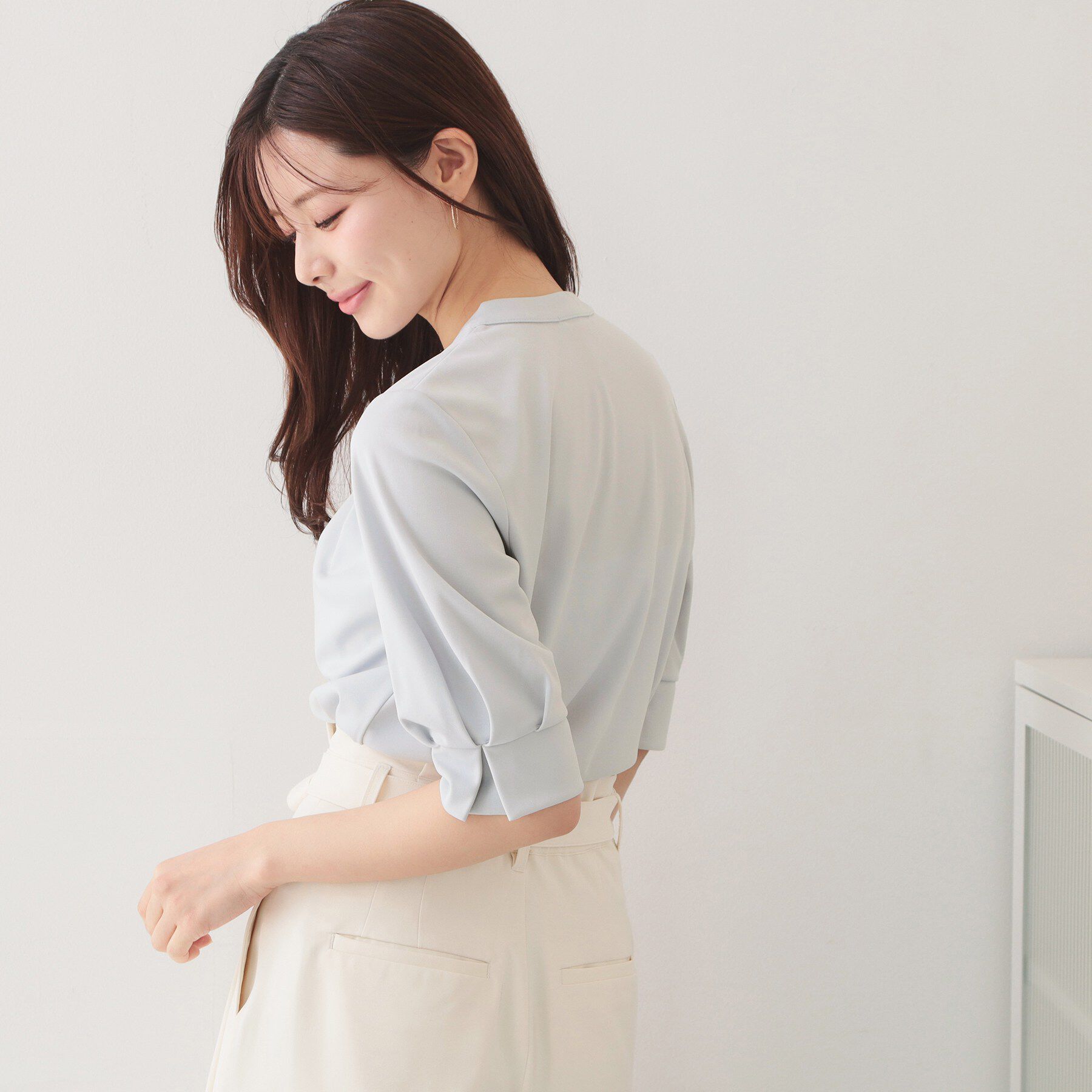 index「UVケアバンドカラートップス【洗濯機OK／吸水速乾／接触冷感】《S～3L／6col》」|Tシャツ・カットソー|