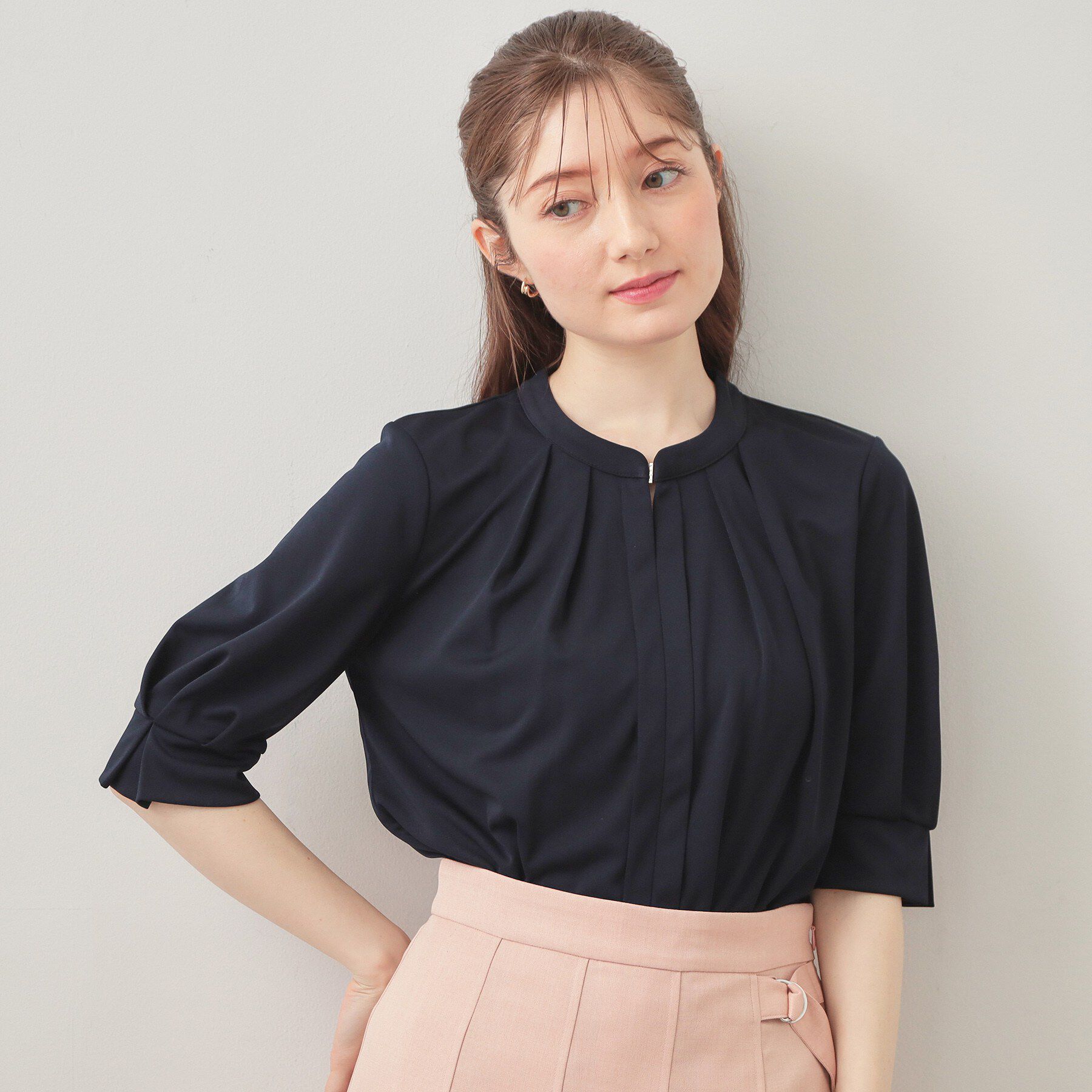 index「UVケアバンドカラートップス【洗濯機OK／吸水速乾／接触冷感】《S～3L／6col》」|Tシャツ・カットソー|