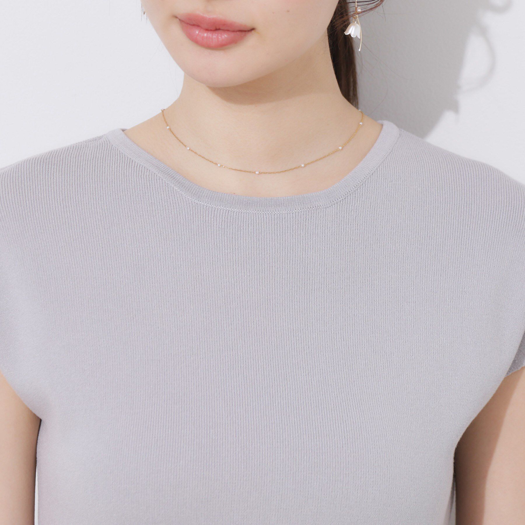 Couture broach「【接触冷感・楽ちん・一枚でキマる】ドッキングニットワンピース」|ワンピース|