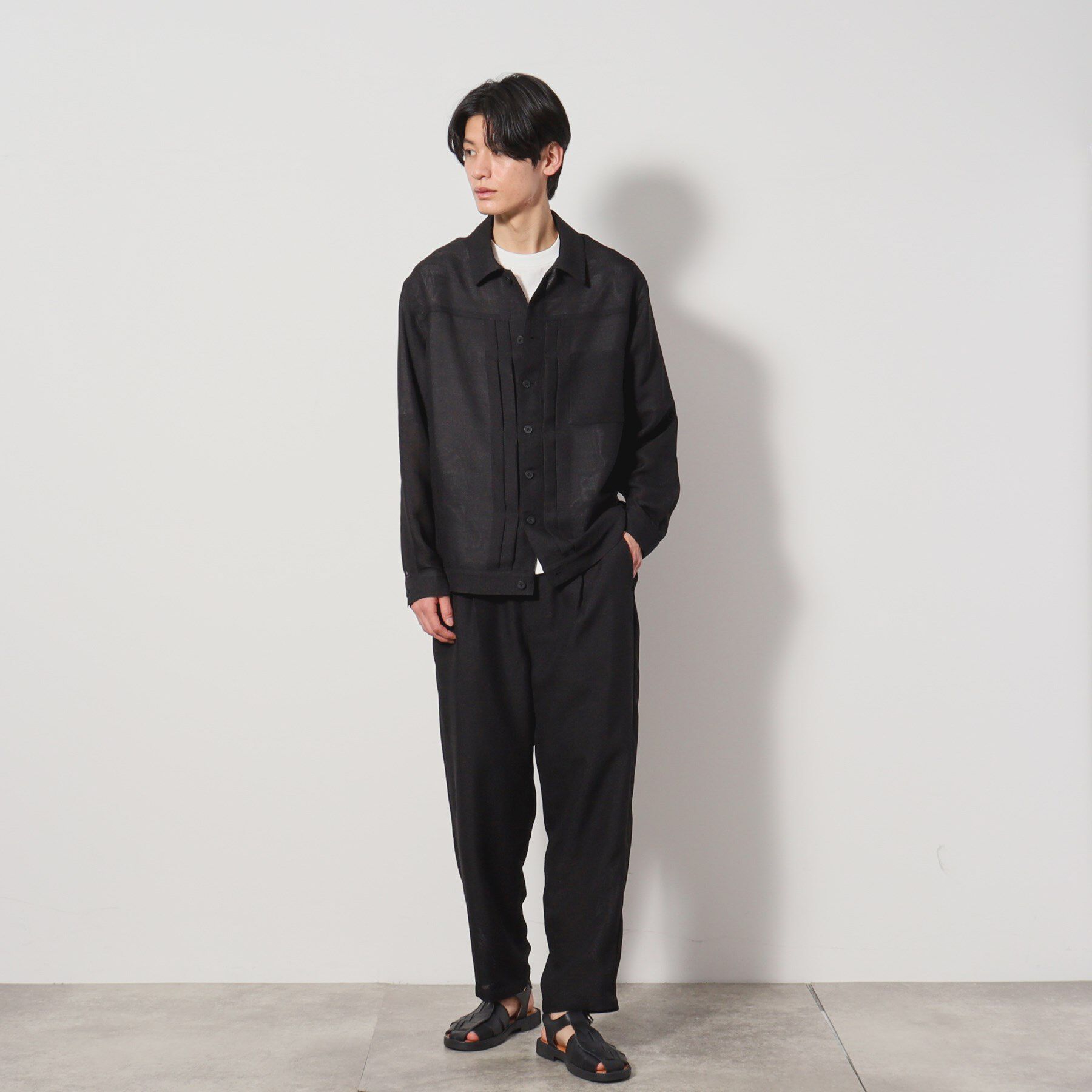 THE SHOP TK「パナマメッシュ ワイドパンツ セットアップ可」|その他|