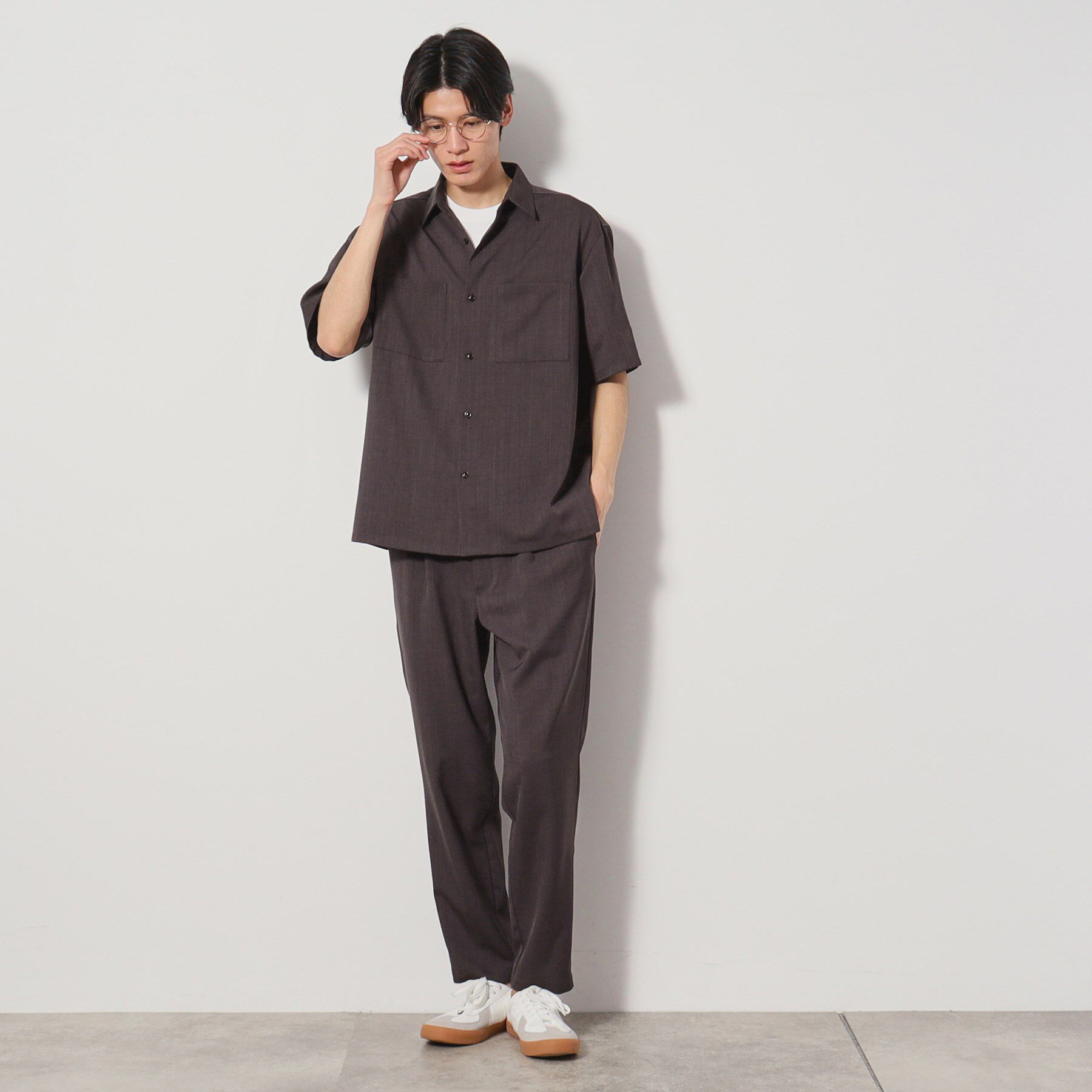 THE SHOP TK「ドライポリ 半袖シャツ　セットアップ可/吸水速乾/軽量/洗濯機OK」|シャツ・ブラウス|