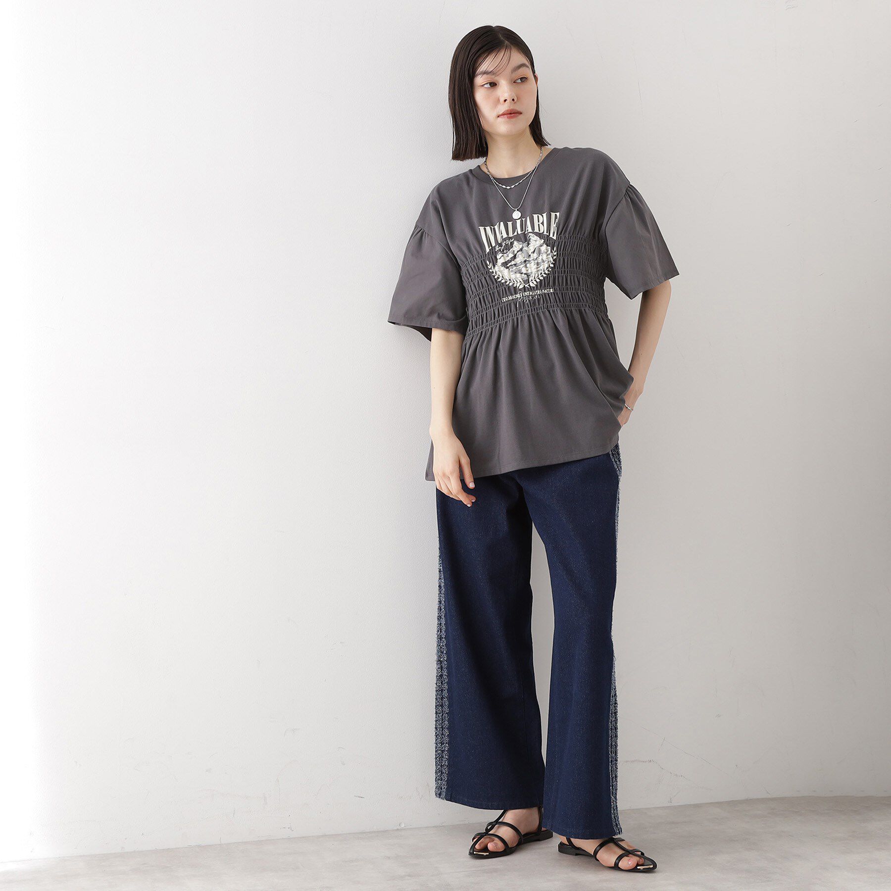 THE SHOP TK「ロゴシャーリングプルオーバー【親子リンク/洗濯機OK】」|Tシャツ・カットソー|