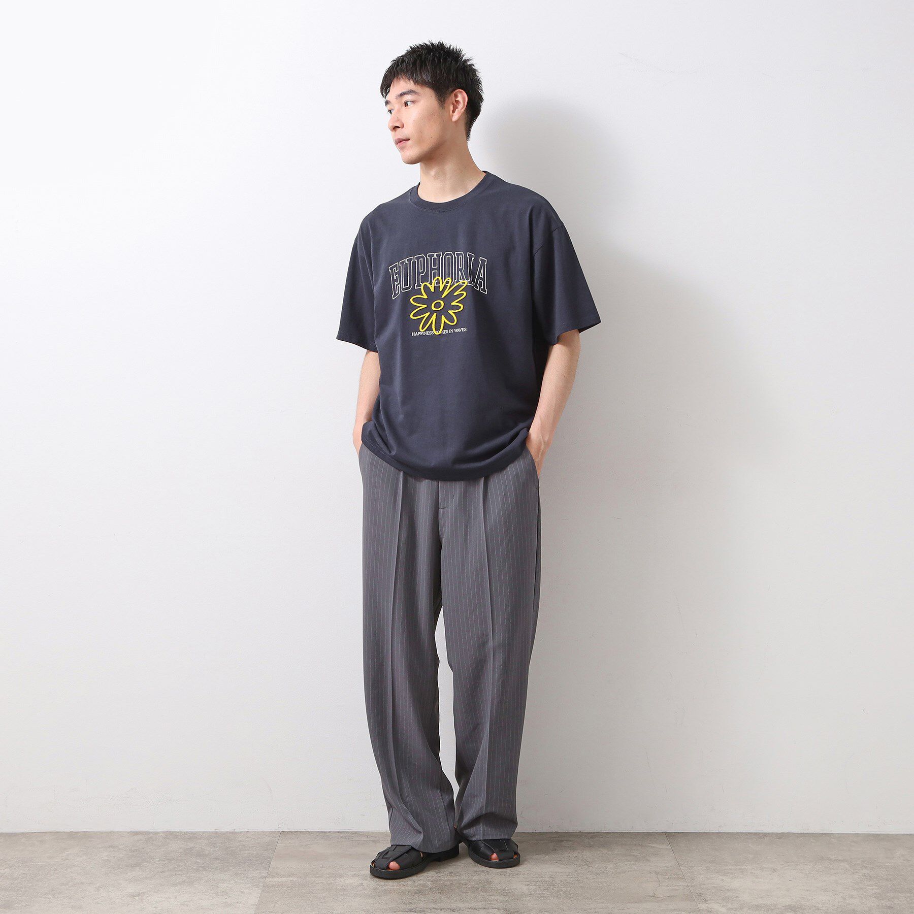 THE SHOP TK「刺繍ロゴ半袖Ｔシャツ　洗濯機OK/ユニセックス」|Tシャツ・カットソー|