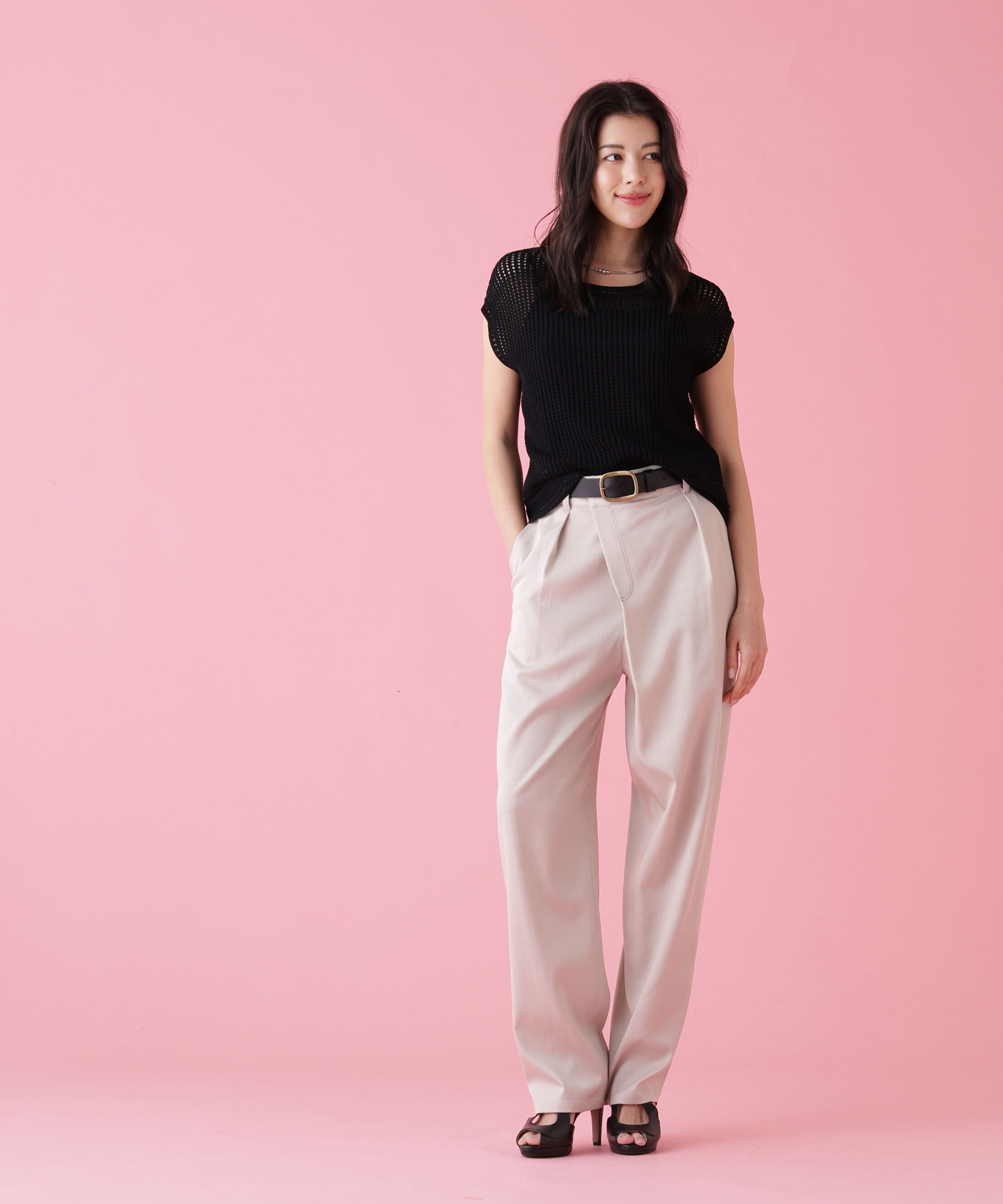  「［美香さん着用］デニム調ラップパンツ」|その他|