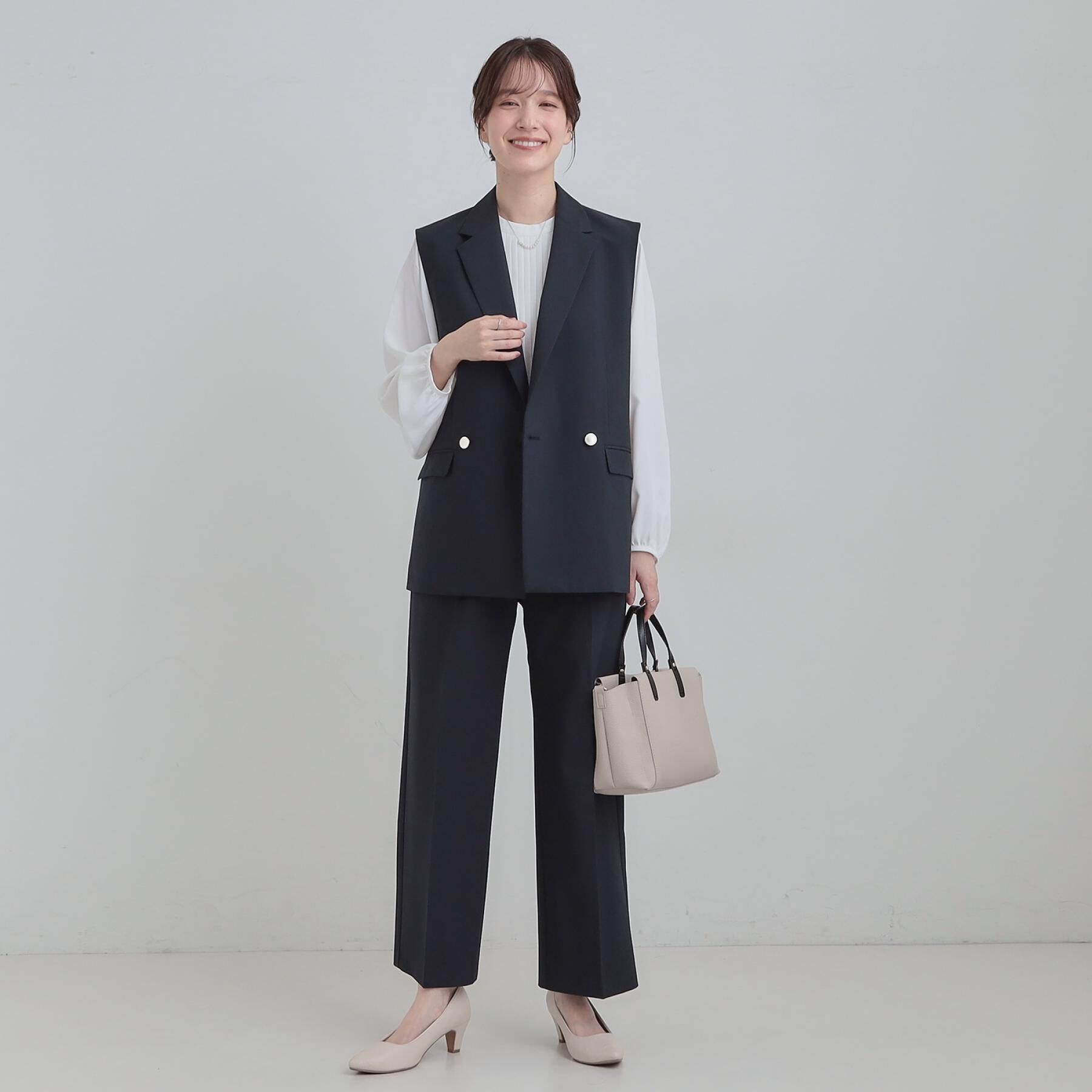 SHOO･LA･RUE「【洗濯機可/セットアップ可】サラっと軽やか ワイドストレートパンツ」|その他|