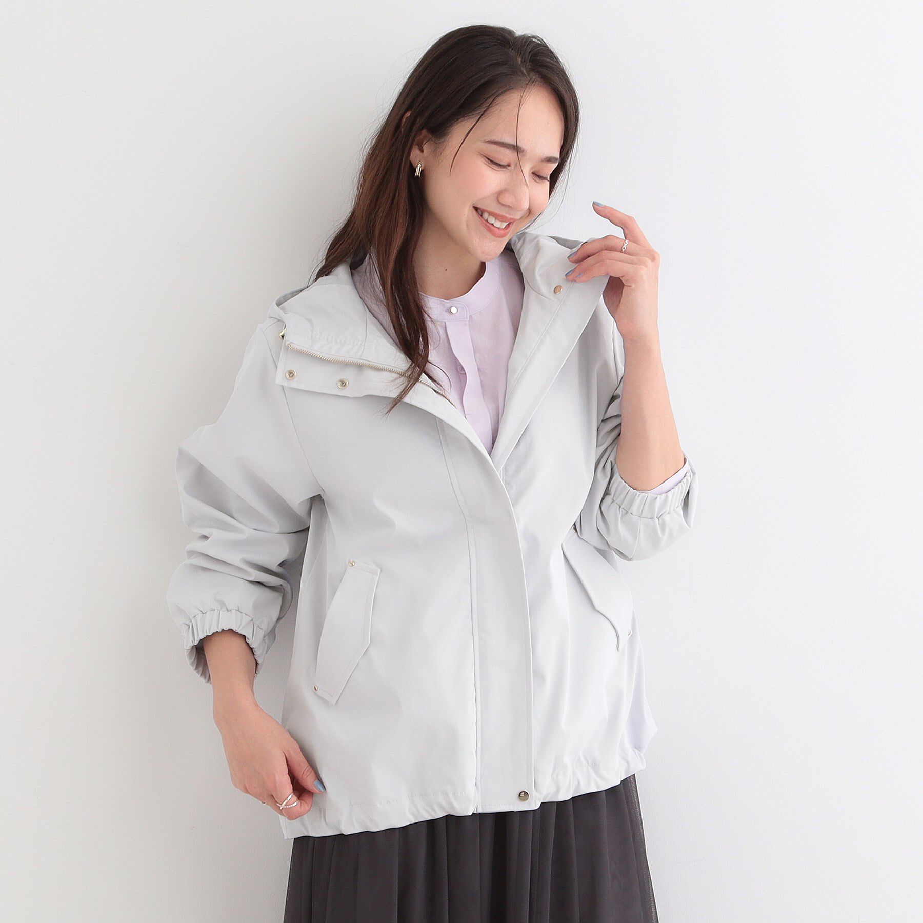 SHOO･LA･RUE「【防花粉/高レビュー】きれいもかっこいいも叶える 欲張りマウンテンパーカ」|ブルゾン・スタジャン|