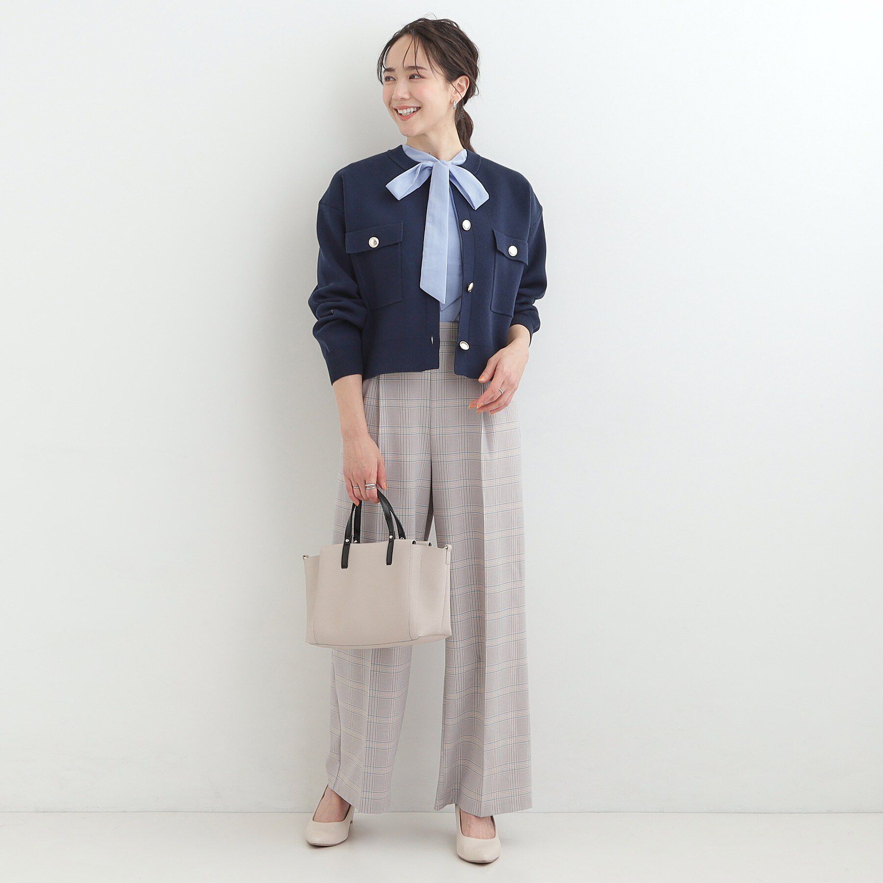 SHOO･LA･RUE「【洗濯機可/S-LL】1枚でも羽織りでも 華やか上品カーデ」|カーディガン|