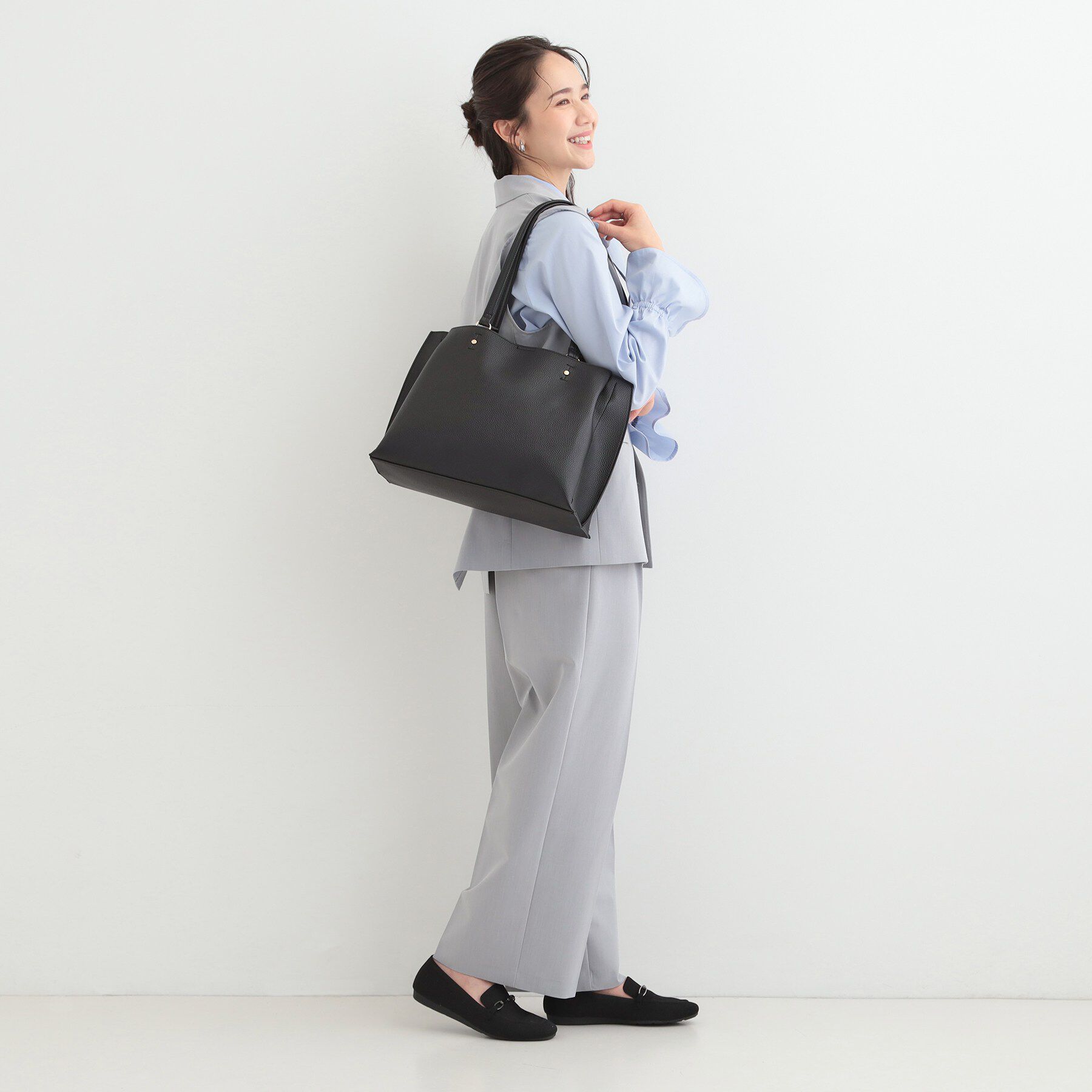 SHOO･LA･RUE「【軽量】ふわっと軽いトートバッグ【A4】」|トートバッグ|