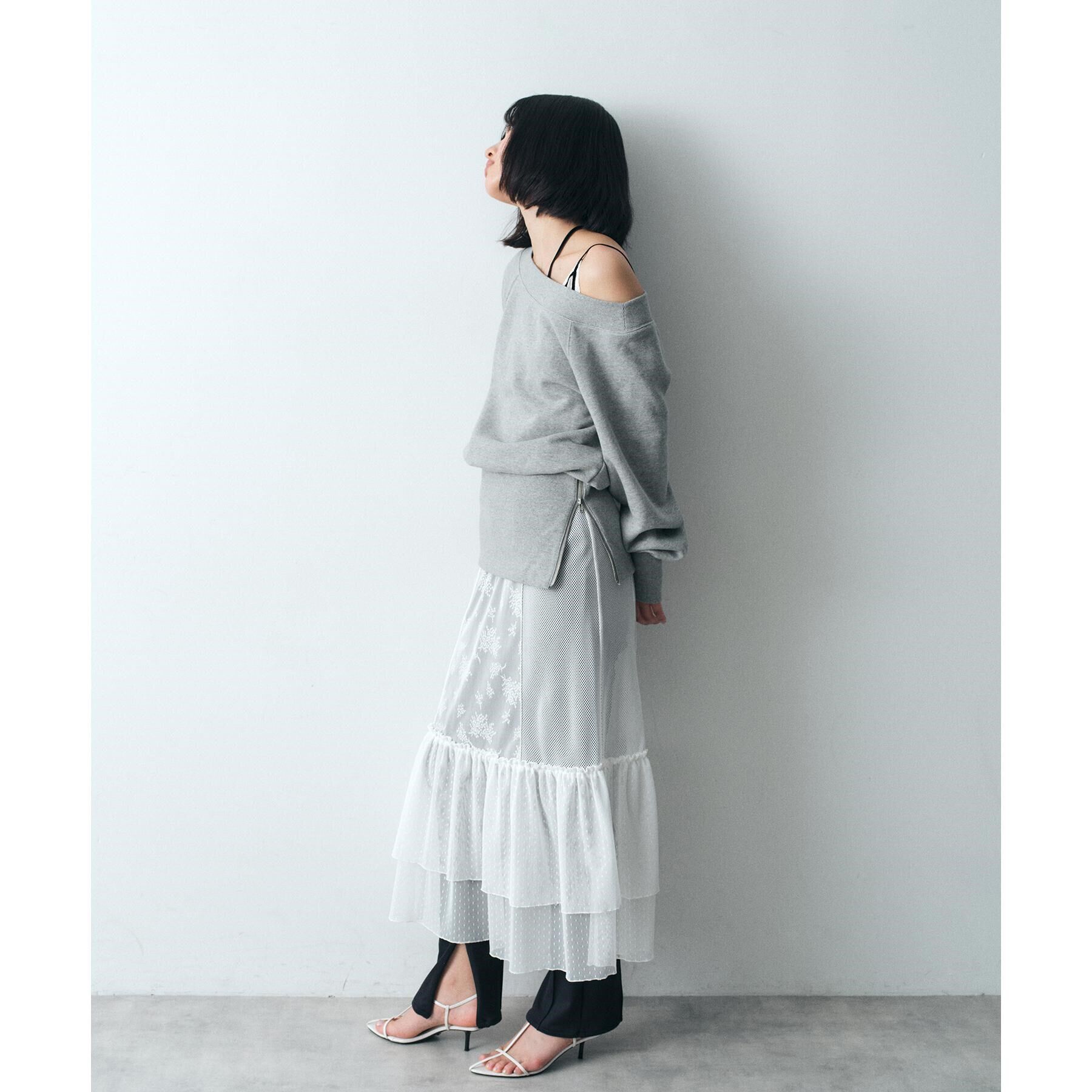 CODE A「【Re】off－shoulder sweat」|パーカー|