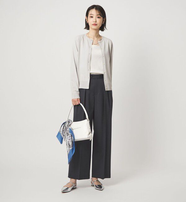UNITED ARROWS green label relaxing「HIYOKE クルーネック ニット カーディガン マシンウォッシャブル 接触冷感 UVカット 遮熱」|カーディガン|