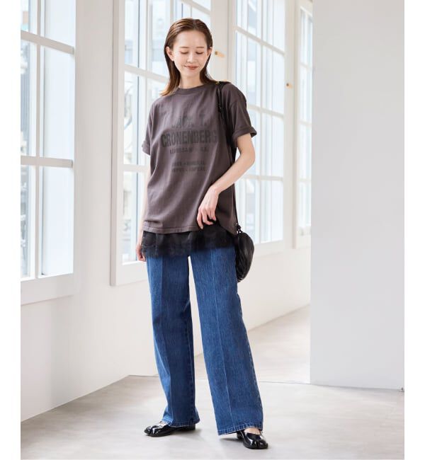 U by SPICK&SPAN「サテンレースキャミ」|キャミソール|