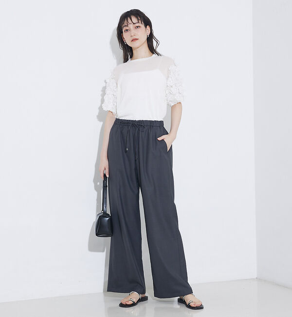qualite「boussole&times;qualiteフラワーエンブロPO」|Tシャツ・カットソー|