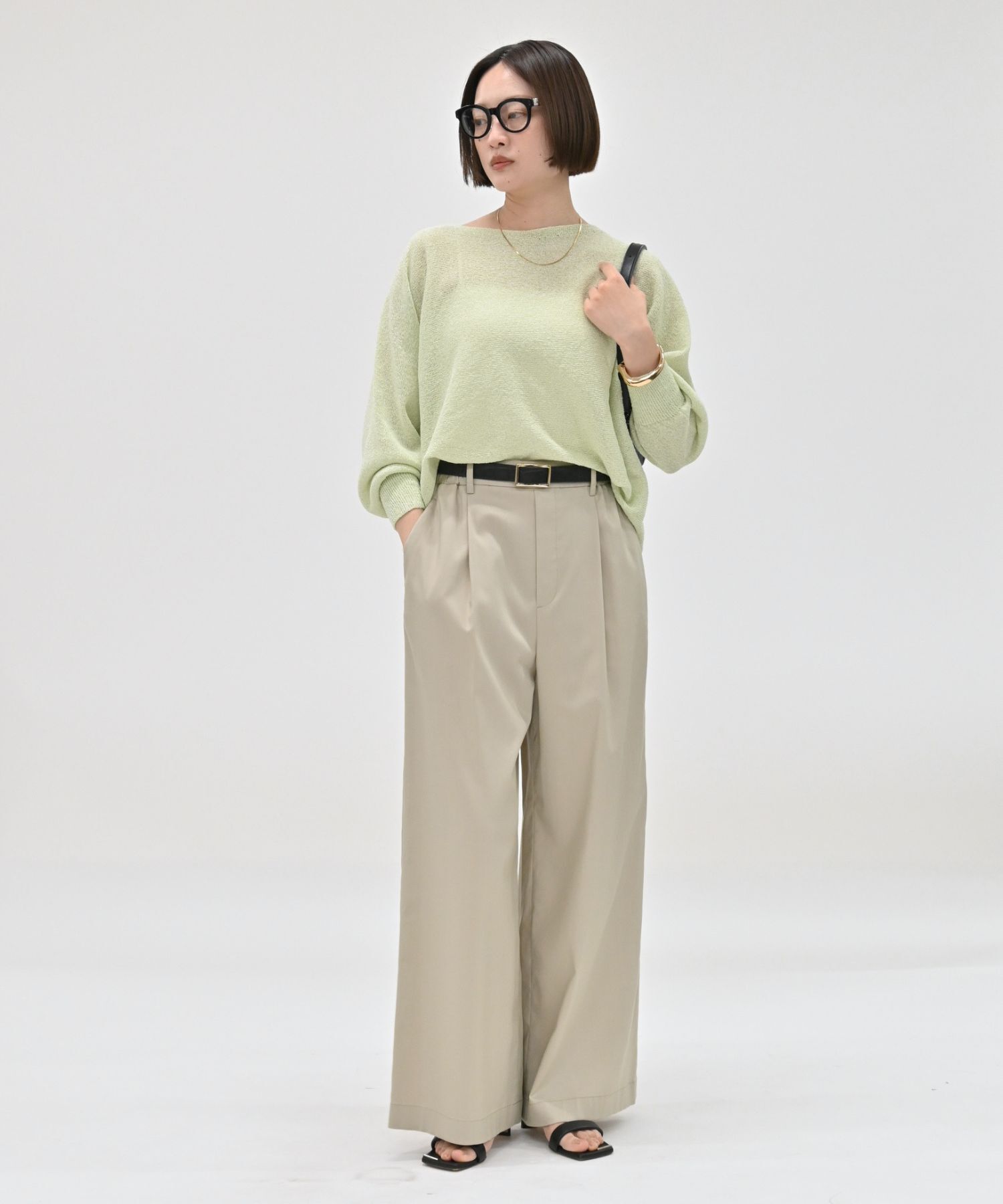 qualite「【夏まで快適に着られる】camifine ニットプルオーバー」|Tシャツ・カットソー|