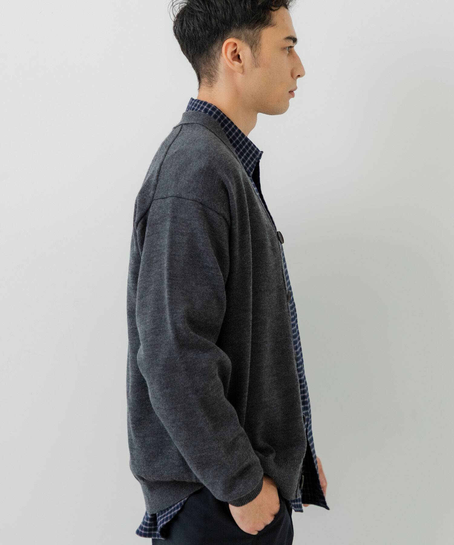 URBAN RESEARCH「CASH FEEL W/MID CARDIGAN」|カーディガン|