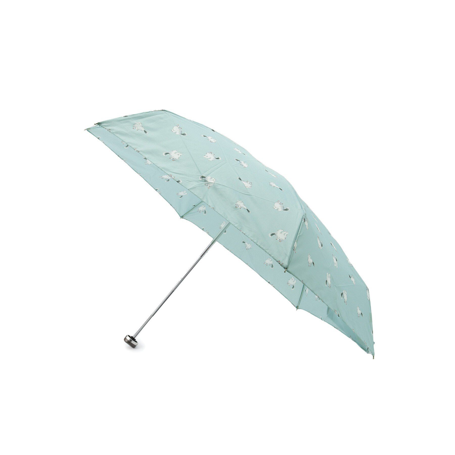 grove「【晴雨兼用】キャッツトートバッグミニ」|傘|ブルーグリーン(09