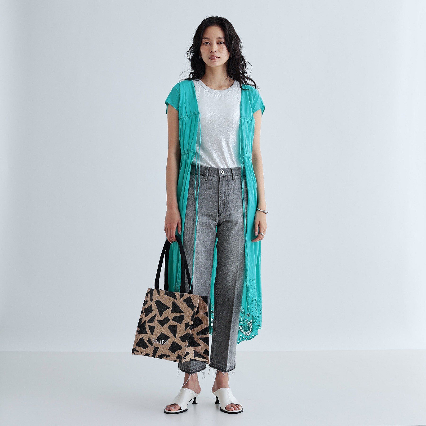 GALLEST「【A4サイズ収納・マチたっぷり】ジュートトートバッグ/エコバッグ」|トートバッグ|