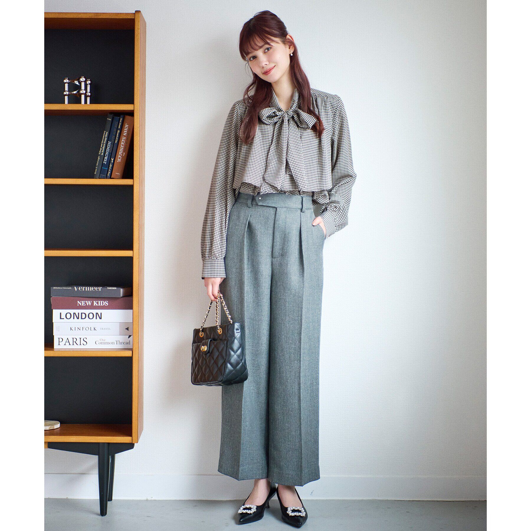 index「《5color／XS-LLsize》レイヤードボウタイブラウス【洗濯機洗い可／イージーアイロン】」|シャツ・ブラウス|