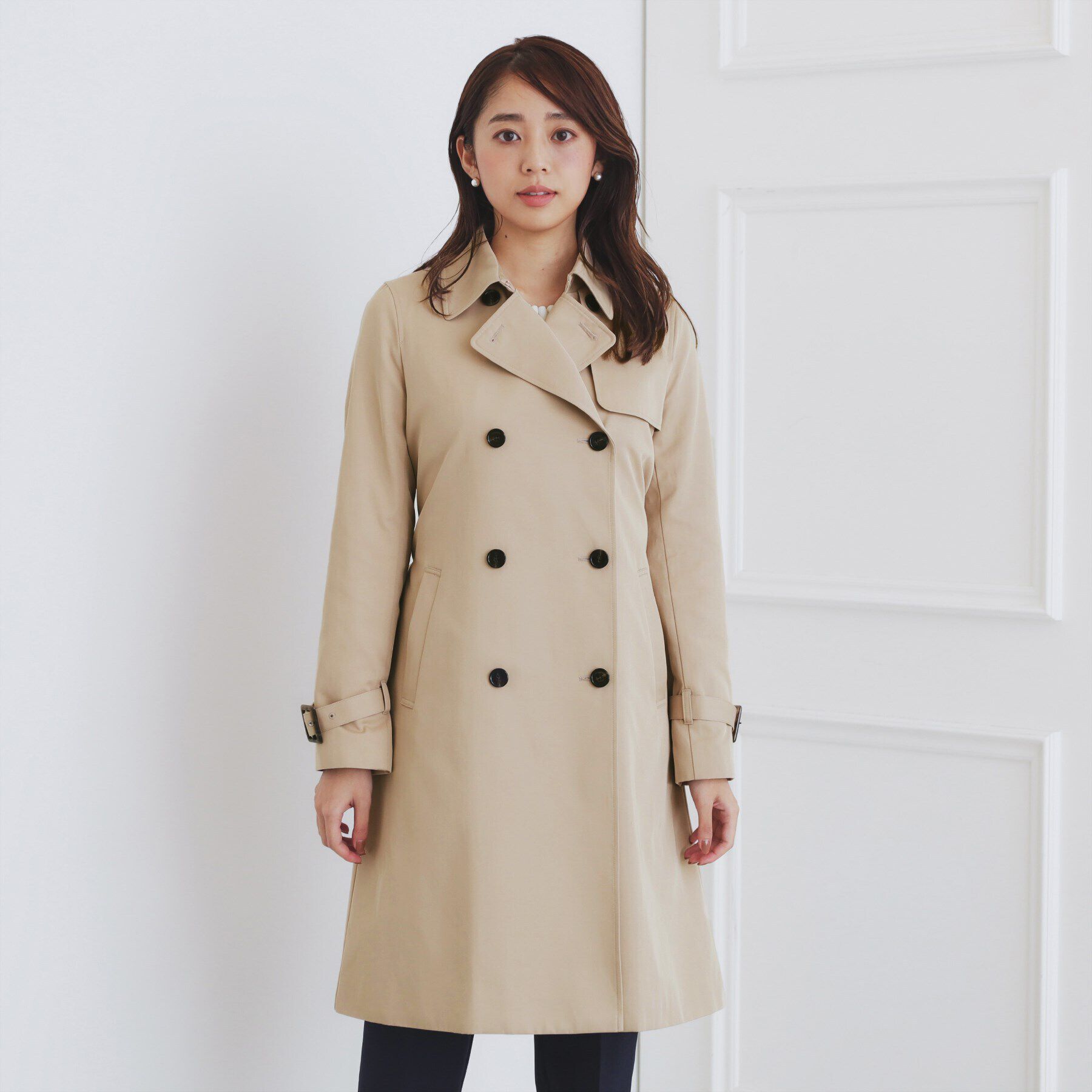 index「《XS-3Lsize》通勤・セレモニー対応／トレンチコート【洗濯機洗い可／撥水／親水性防汚】」|トレンチコート|