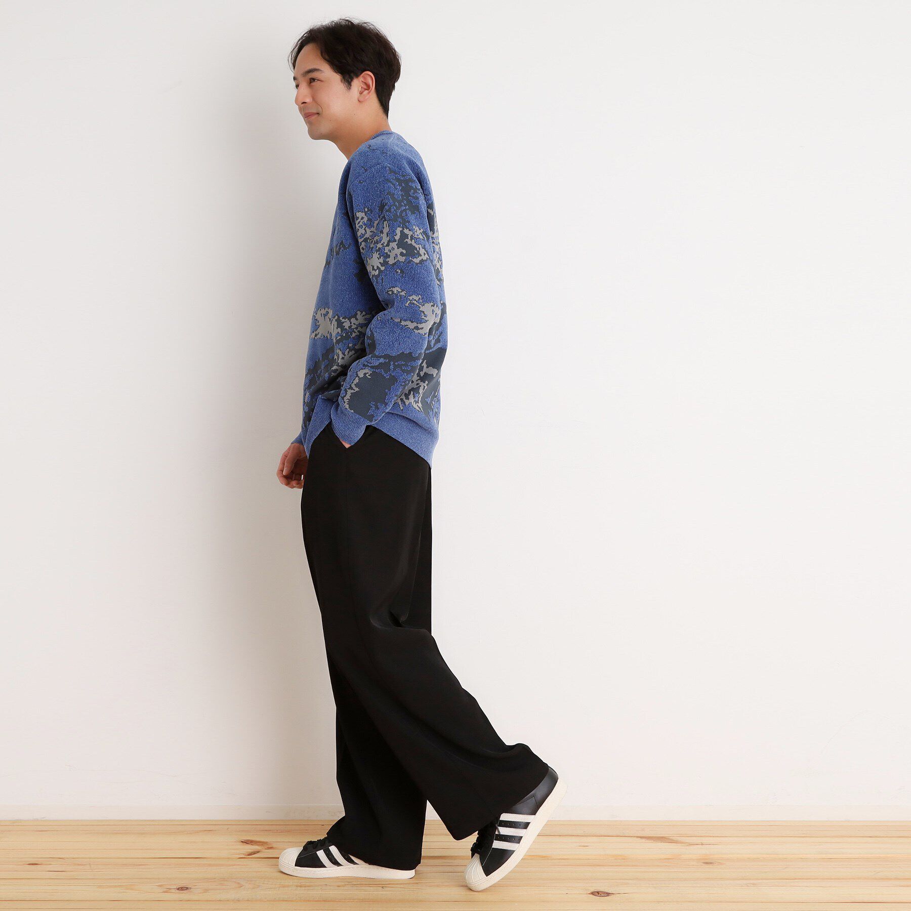 THE SHOP TK「ツイル ワイドスラックス 洗濯機OK」|その他|