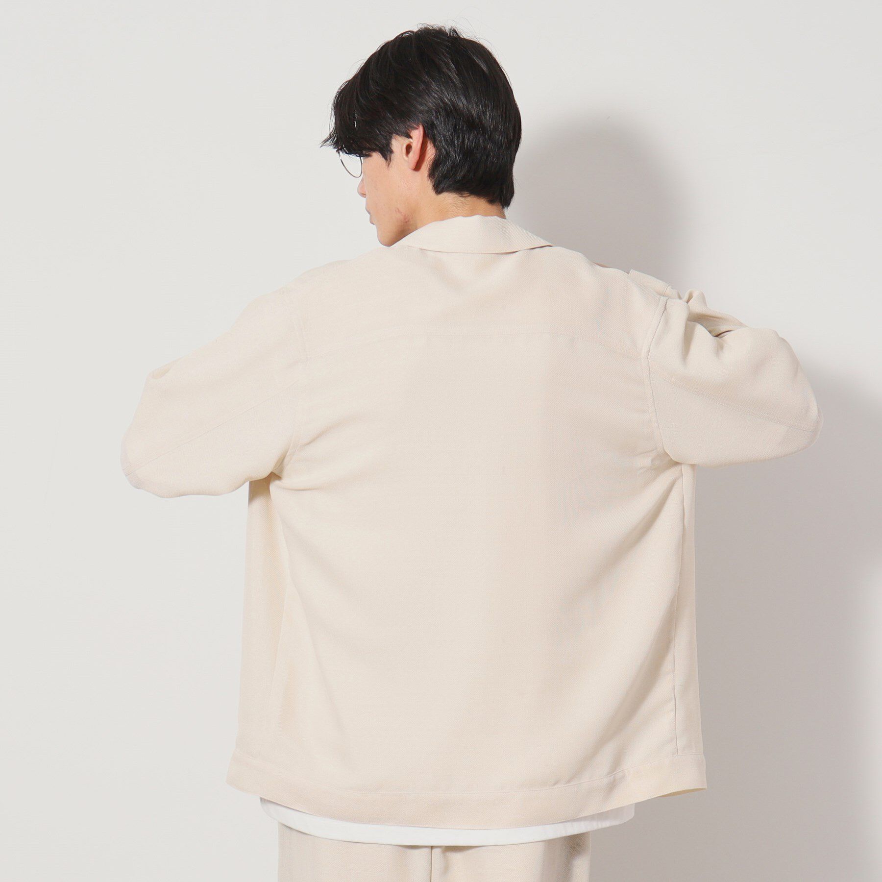 THE SHOP TK「パナマメッシュ シャツジャケット セットアップ可」|ブルゾン・スタジャン|
