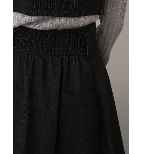 ELENDEEK「DENIM TUCKED SK」|スカート|