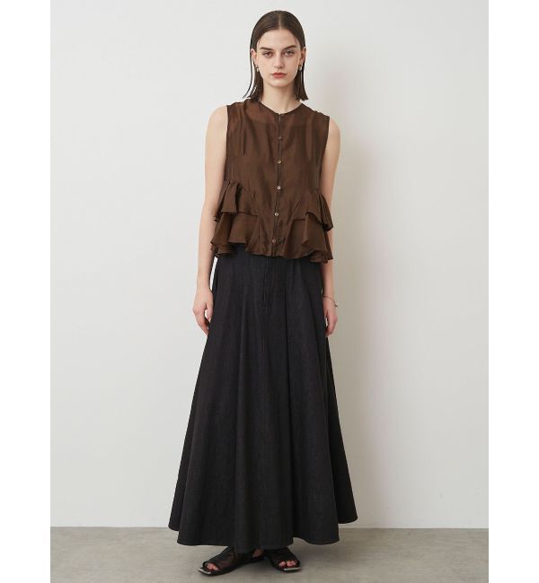 ELENDEEK「DENIM TUCKED SK」|スカート|