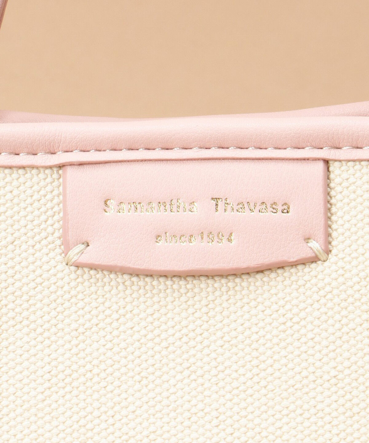 Samantha Thavasa「キャンバスデザイン 合皮トートバッグ 小サイズ」|トートバッグ|