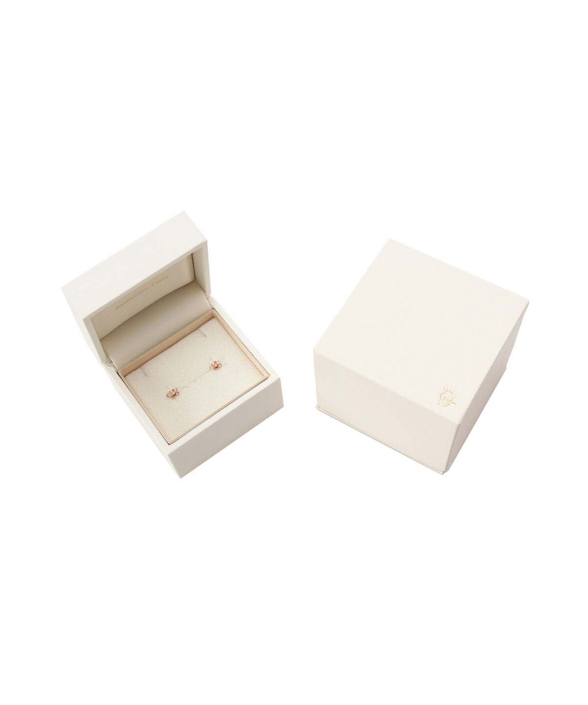 Samantha Tiara「K10PG フラワーモチーフピアス≪4月 誕生石≫」|ピアス|