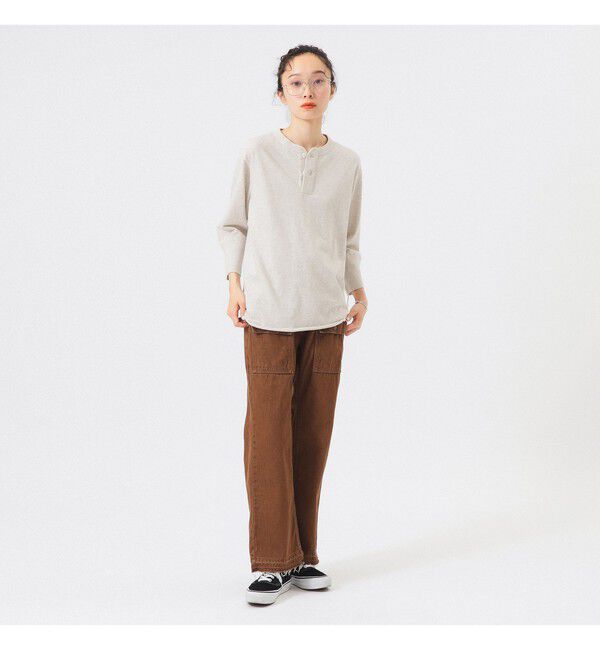 BEAMSBOY「【別注】Healthknit / BB ヘンリーネック Tシャツ ７分袖」|Tシャツ・カットソー|