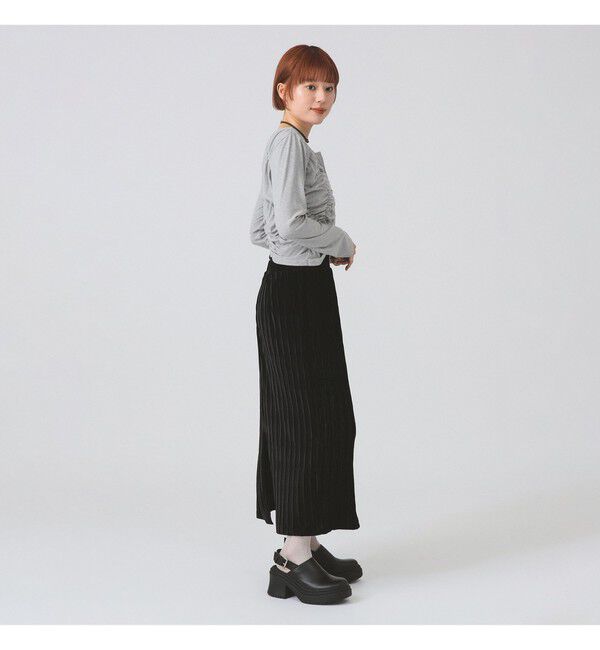 Ray BEAMS 「リブ シャーリング カーディガン」|カーディガン|