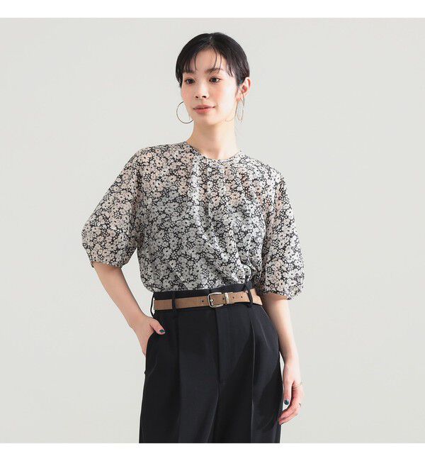 Demi-Luxe BEAMS 「フラワー ランタンスリーブ プルオーバー」|シャツ・ブラウス|