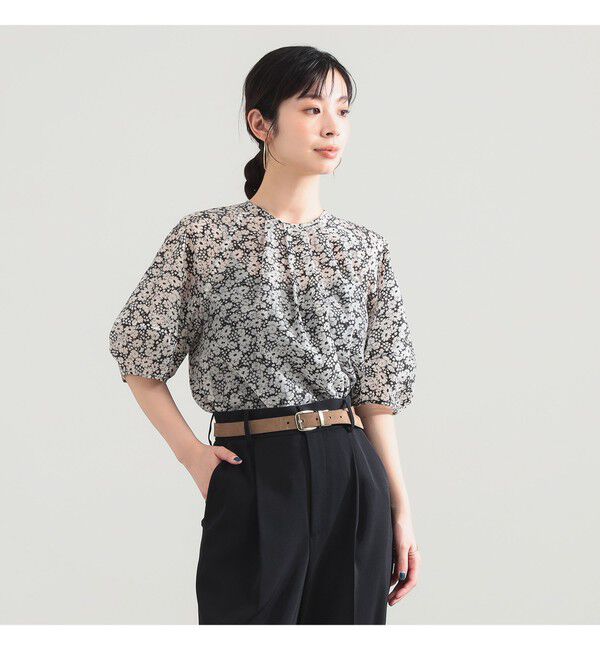 Demi-Luxe BEAMS 「フラワー ランタンスリーブ プルオーバー」|シャツ・ブラウス|
