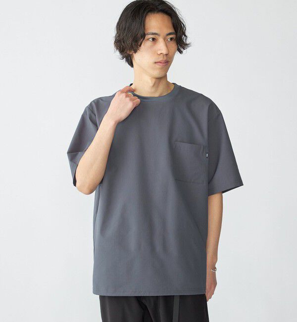 SHIPS「SHIPS: AirShade ショートスリーブ Tシャツ」|Tシャツ・カットソー|チャコールグレー