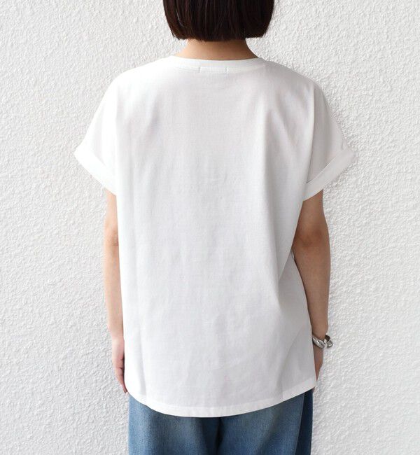 SHIPS Colors 「SHIPS Colors:〈接触冷感・UVカット〉ビッグロゴ ドルマン Tシャツ◇」|Tシャツ・カットソー|