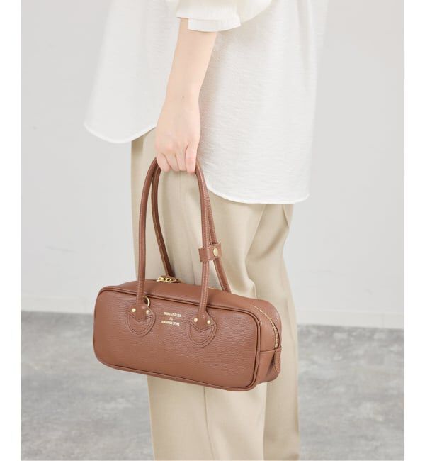 IENA「《WEB/一部店舗限定》YOUNG&OLSEN EMBOSSED LEATHER STUDENT S バッグ YO2601-GD005」|ボストンバッグ|